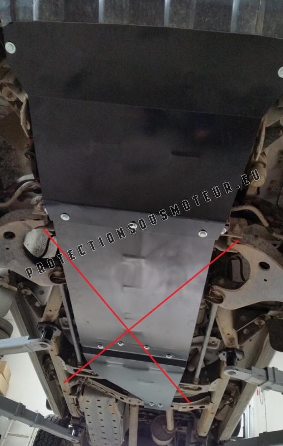 Protection sous moteur et de la radiateur Nissan Navara D22