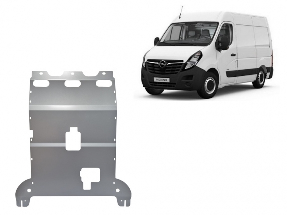 Aluminium protection sous moteur et de la boîte de vitesse Opel Movano C 