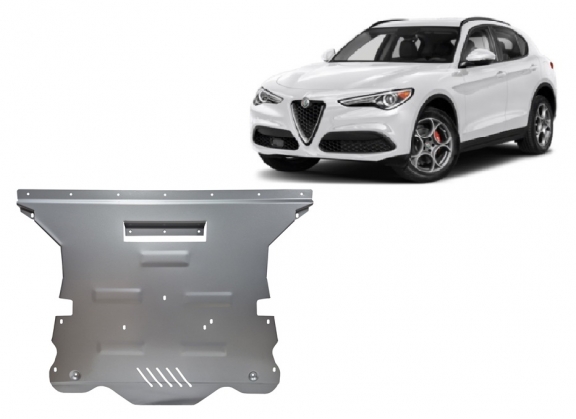 Aluminium protection sous moteur et de la boîte de vitesse Alfa Romeo Stelvio