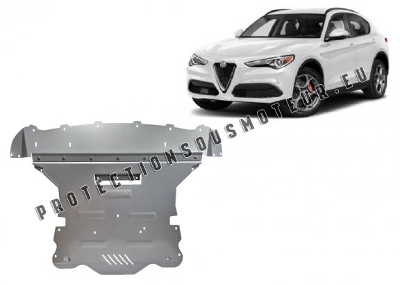 Aluminium protection sous moteur et de la boîte de vitesse Alfa Romeo Stelvio