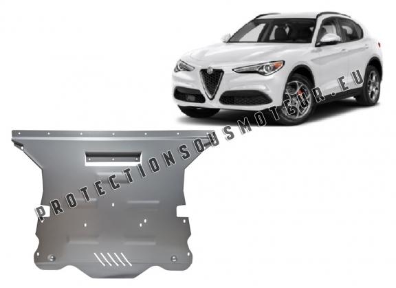 Aluminium protection sous moteur et de la boîte de vitesse Alfa Romeo Stelvio