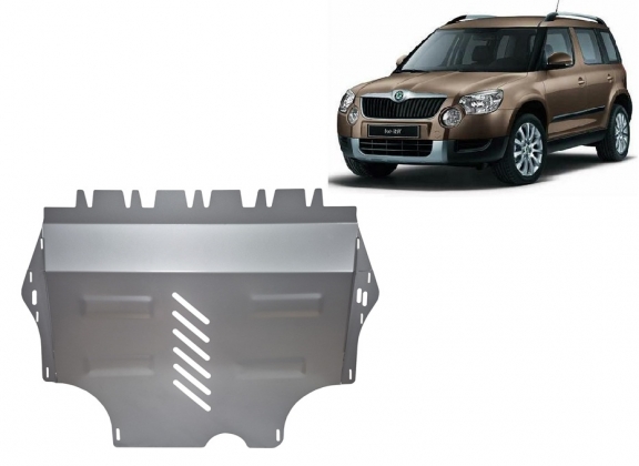 Aluminium protection sous moteur et de la boîte de vitesse Skoda Yeti