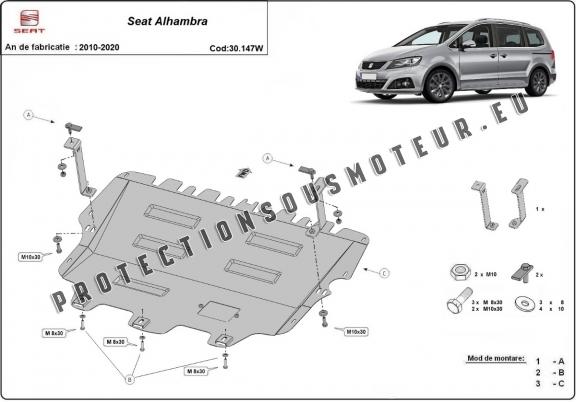 Protection sous moteur et de la boîte de vitesse Seat Alhambra - Webasto