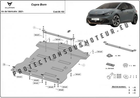 Protection sous moteur et de la boîte de vitesse Cupra Born
