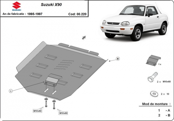 Protection de la boîte de vitesse Suzuki X90