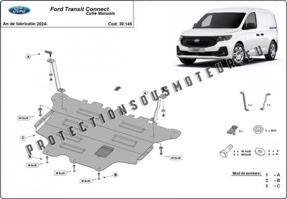 Protection sous moteur et de la boîte de vitesse Ford Transit Connect