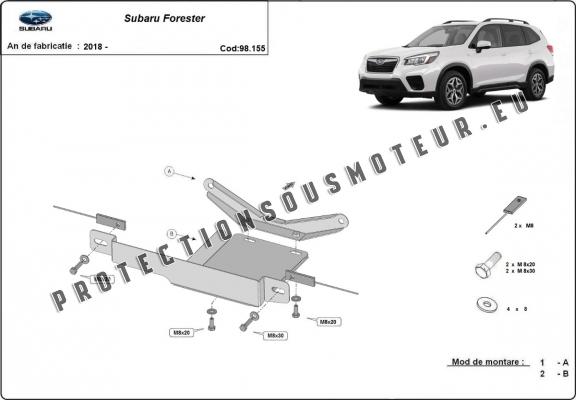 Protection du différentiel Subaru Forester