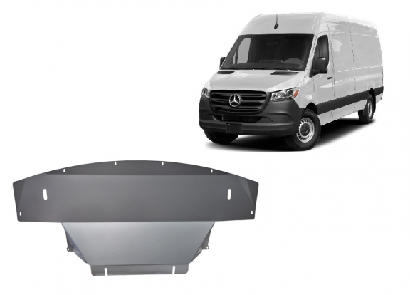 Protection sous moteur et de la boîte de vitesse Mercedes Sprinter 907 4x4-Aluminium