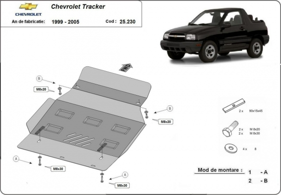 Protection Sous Moteur Chevrolet Tracker