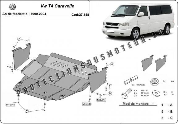 Protection sous moteur et de la boîte de vitesse Transporter T4 Caravelle