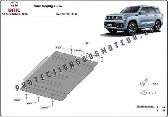 Aluminium protection de la boîte de vitesse Baic Beijing BJ60