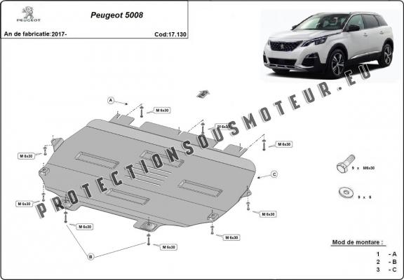 Protection sous moteur et de la boîte de vitesse Peugeot 5008