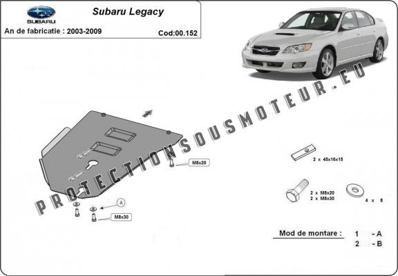 Protection de la boîte de vitesse Subaru Legacy - manuelle