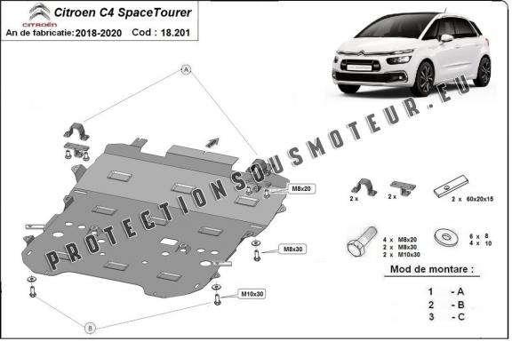 Protection sous moteur Citroen Grand C4 SpaceTourer