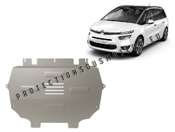 Protection sous moteur et de la boîte de vitesse Citroen Grand C4 Picasso - Aluminium 