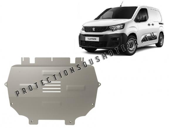 Protection sous moteur et de la boîte de vitesse Peugeot Partner - Aluminium 