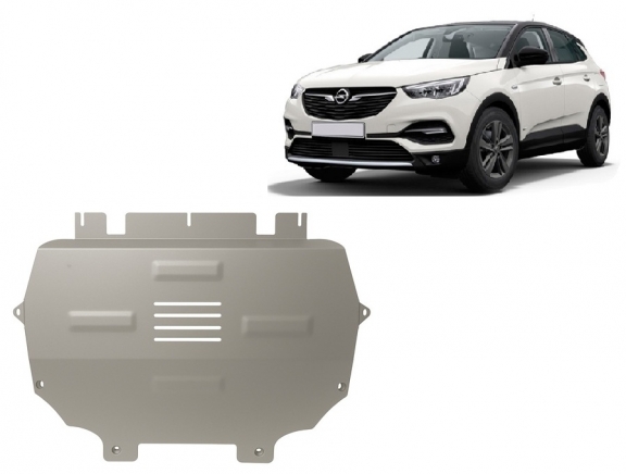Protection sous moteur et de la boîte de vitesse Opel Grandland X - Aluminium 