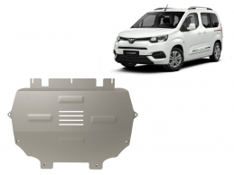 Protection sous moteur et de la boîte de vitesse Toyota Proace City Verso - Aluminium 