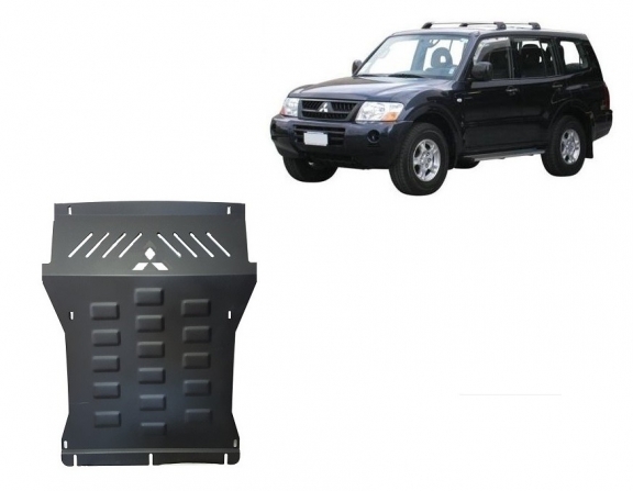 Protection sous moteur et de la radiateur Mitsubishi Pajero 3 (V60, V70) Vers 2.0