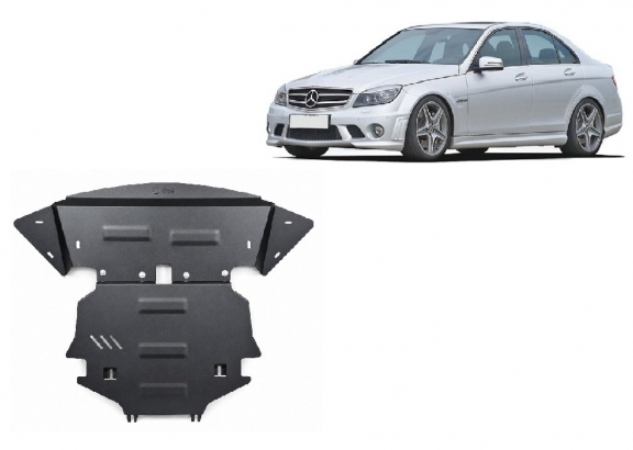 Protection sous moteur et de la radiateur Mercedes C-Class W204 4x4