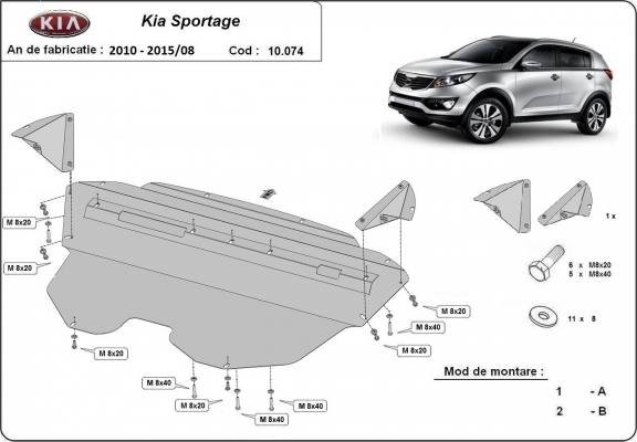 Protection Sous Moteur Kia Sportage