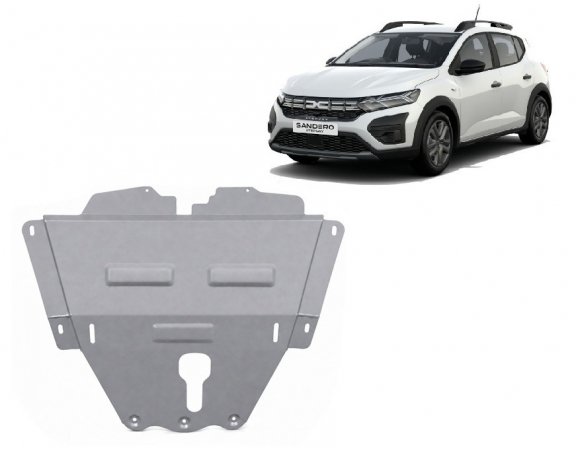 Aluminium protection sous moteur et de la boîte de vitesse Dacia Sandero Stepway