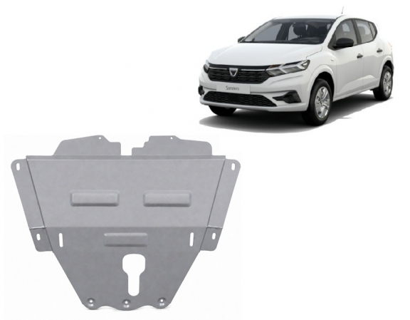 Aluminium protection sous moteur et de la boîte de vitesse Dacia Sandero