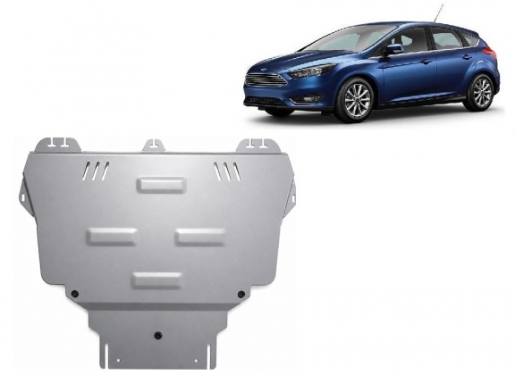 Protection sous moteur et de la boîte de vitesse Ford Focus - Aluminium 