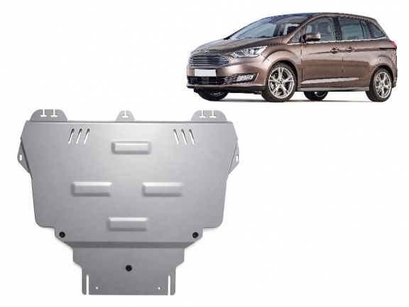 Protection sous moteur et de la boîte de vitesse Ford C-max - Aluminium 