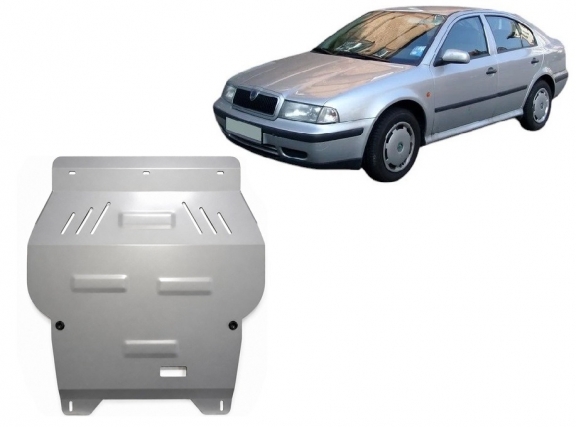 Aluminium protection sous moteur et de la boîte de vitesse Skoda Octavia