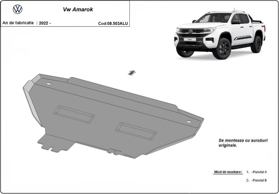 Aluminium protection de radiateur Volkswagen Amarok