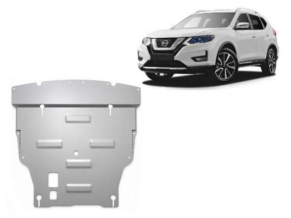 Protection sous moteur et de la boîte de vitesse Nissan X-Trail T32 - Aluminium 