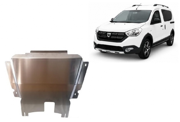 Aluminium protection sous moteur et de la boîte de vitesse DACIA Dokker Stepway