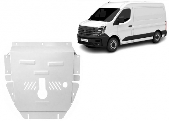 Protection sous moteur et de la boîte de vitesse Nissan Interstar - Aluminium 