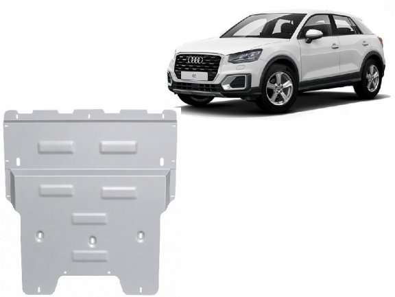 Aluminium protection sous moteur et de la boîte de vitesse Audi Q2