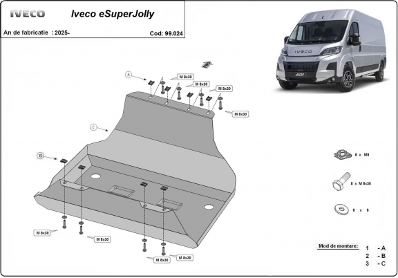 Protection de réservoir Iveco eSuperJolly