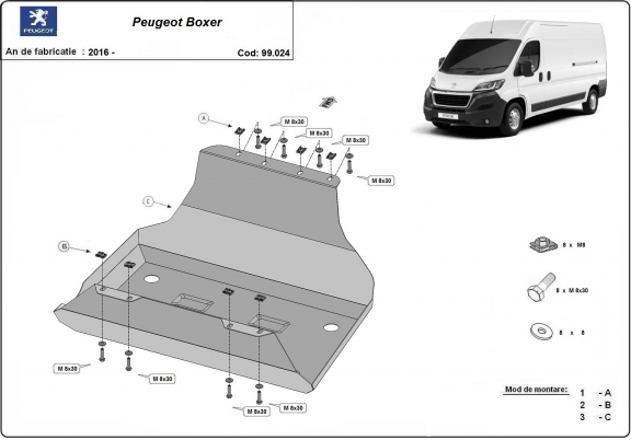 Protection de réservoir Peugeot Boxer
