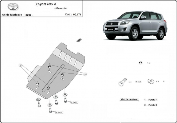 Protection du différentiel Toyota RAV 4