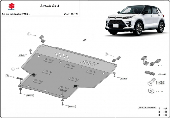 Protection sous moteur Suzuki SX 4 - forfait promotionnel