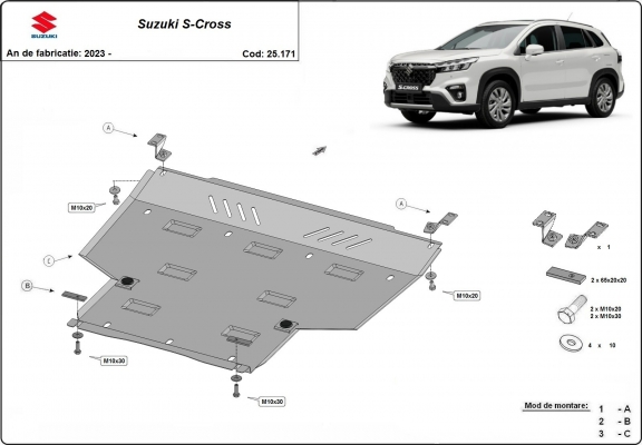 Protection sous moteur Suzuki S-Cross - forfait promotionnel
