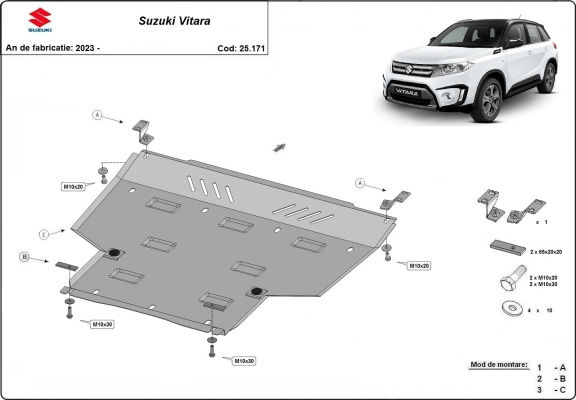 Protection sous moteur Suzuki Vitara - forfait promotionnel