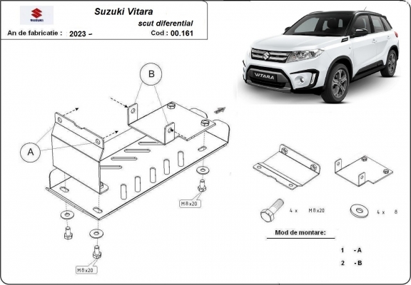 Protection sous moteur Suzuki Vitara - forfait promotionnel