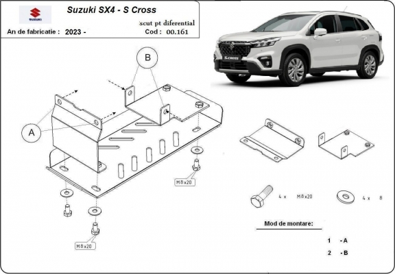 Protection sous moteur Suzuki S-Cross - forfait promotionnel