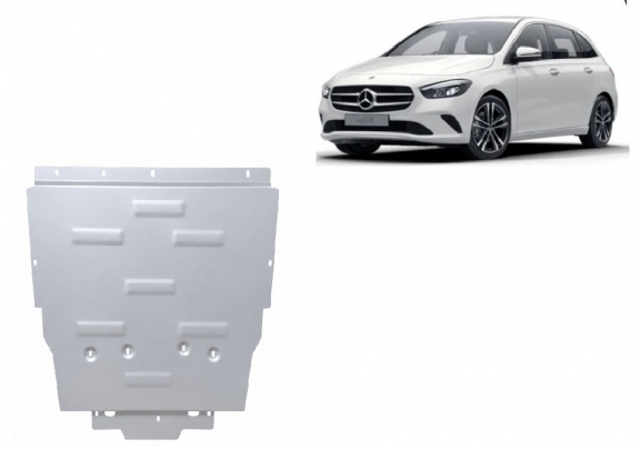 Aluminum protection sous moteur et de la boîte de vitesse Mercedes B-Classe