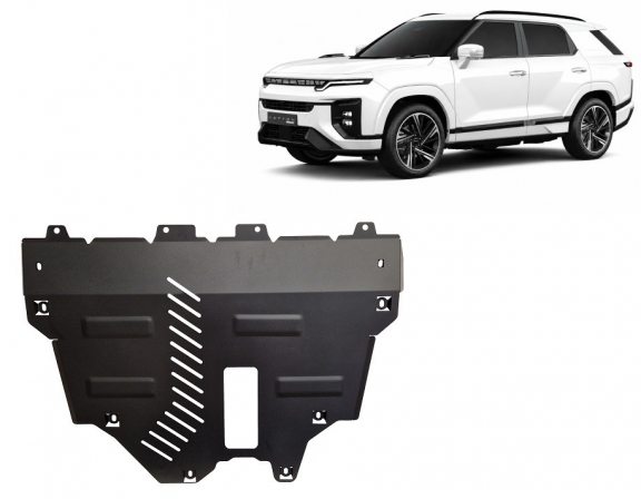 Protection sous moteur et de la radiateur KGM Actyon