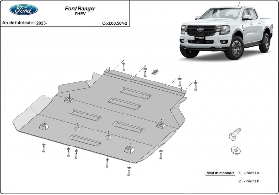 Protection de la boîte de vitesse Ford Ranger