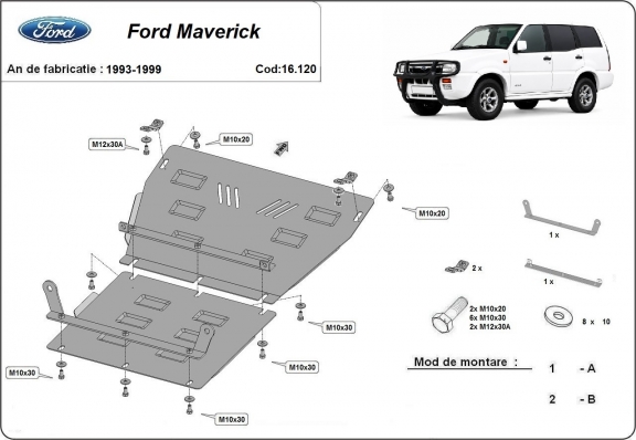 Protection Sous Moteur Ford Maverick