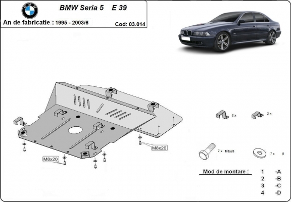 Protection Sous Moteur BMW Seria5 E39