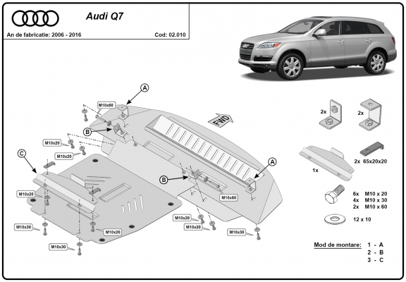 Protection Sous Moteur Audi Q7