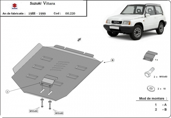 Protection de la boîte de vitesse Suzuki Vitara